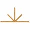 Ekena Millwork Saratoga Rough Sawn Timber Gable Bracket, Western Red Cedar, 108"W x 54"H x 4"D x 4"F, 12/12 Pitch GBW108X54X0404SAR00RWR - alternate 1